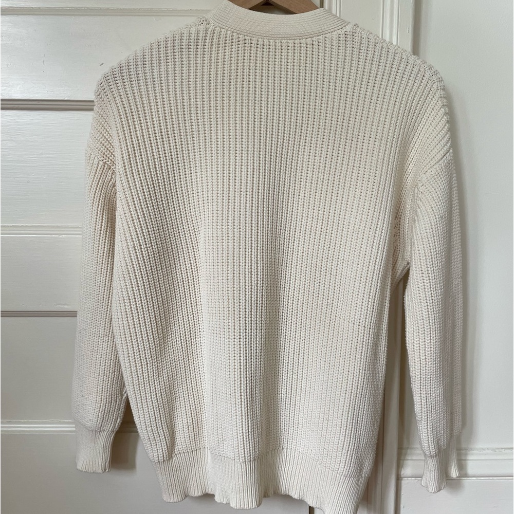 Jenni Kayne Cotton Cocoon Cardigan, Ivory, XXS - Picture 2 of 13